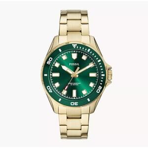 Fossil BQ2884 Dalton Three-Hand Gold-Tone Stainless Steel Watch